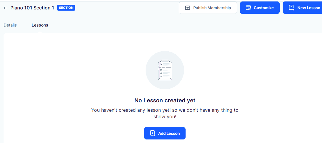 Add lessons
