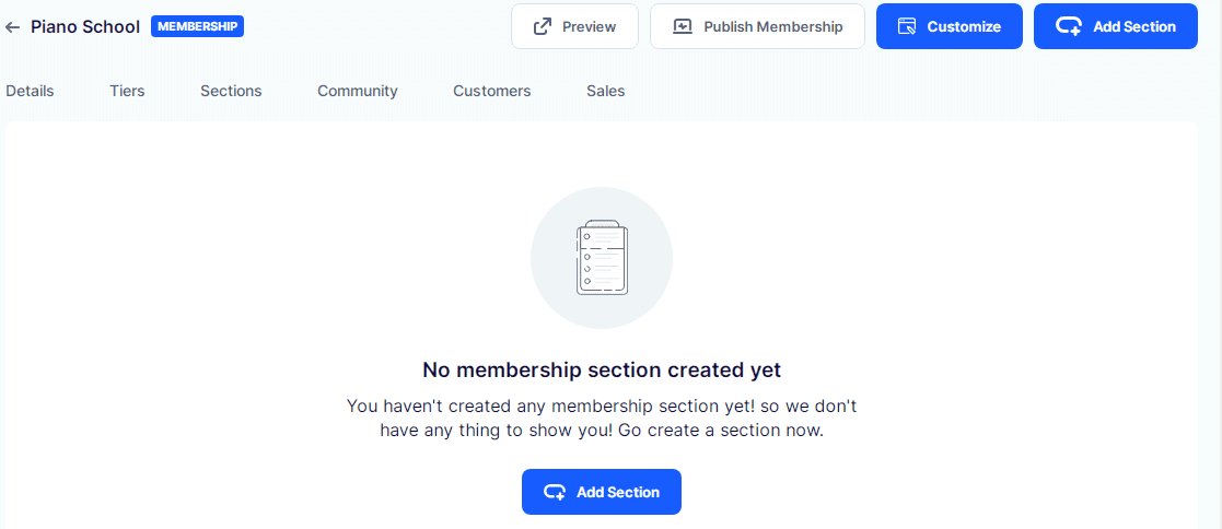 Vonza Membership Plan Dashboard