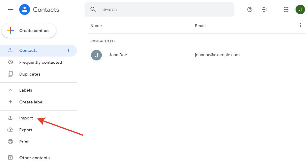 importing existing contacts
